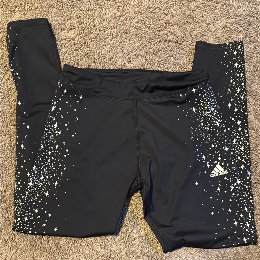 Adidas Kids Black Starry Leggings